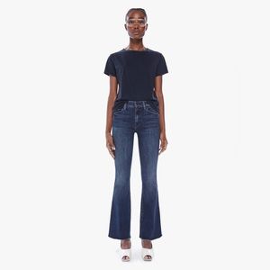 Size 27 MOTHER Denim- The Weekender Fray High Rise Flare Jean